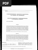 Complementaridade Qualitativo-quantitativa Na Pesquisa