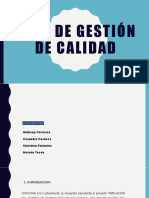 Plan de Gestión de Calidad