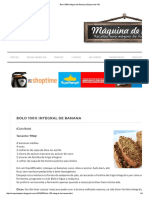 Bolo 100% Integral de Banana - Máquina de Pão PDF