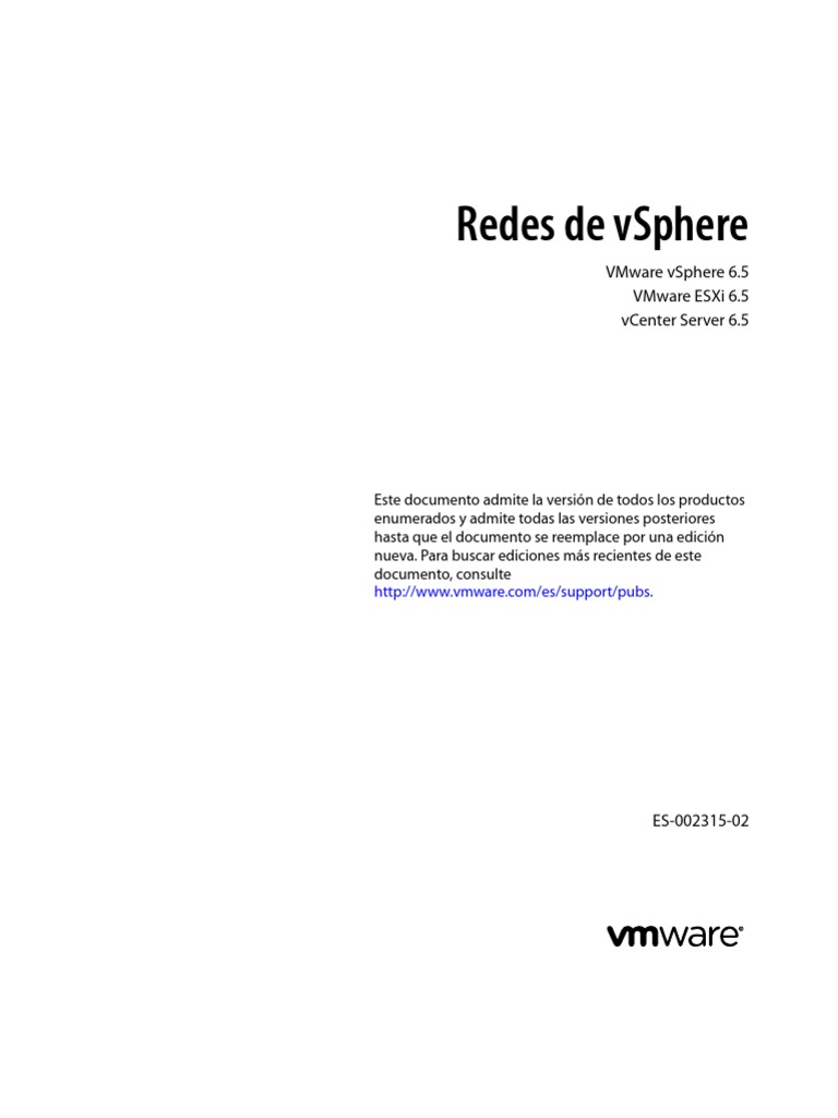 Vsphere Esxi Vcenter Server 65 Networking Guide PDF | PDF | Conmutador ...