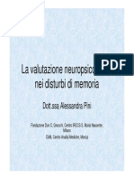 PresentazioneDrssaPini - Test Di Memoria