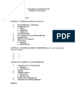 Esquema de Presentación Proyectos de Investigacion Cientifica