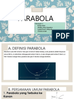 Kelompok 1 (Geometri Analitik) Parabola