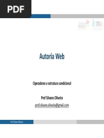 Aula 11 - Operadores e Estrutura Condicional