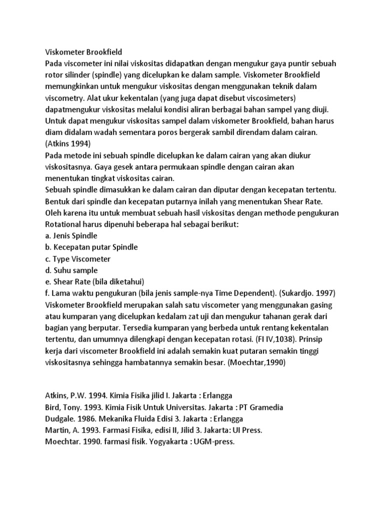 Viskometer Brookfield | PDF
