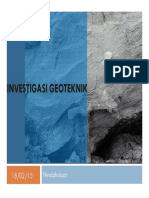 Investigasi Geoteknik-Pendahuluan