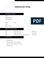 Curriculum Vitae: Informasi Kontak