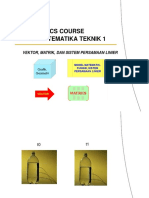 AE 2101 Matematika Teknik 1 Vektor, Matriks Dan Sistem Persamaan Linier