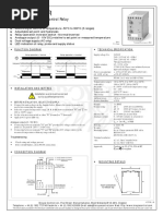 Type: 45TCR: PT100 Temperature Control Relay