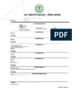 Polymer Identification - Data Sheet: 1. General Observations