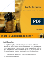 Capital Budgeting: Decision Under Risk and Uncertainty