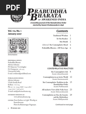 0107 Pdf Ramakrishna Mission Swami Vivekananda