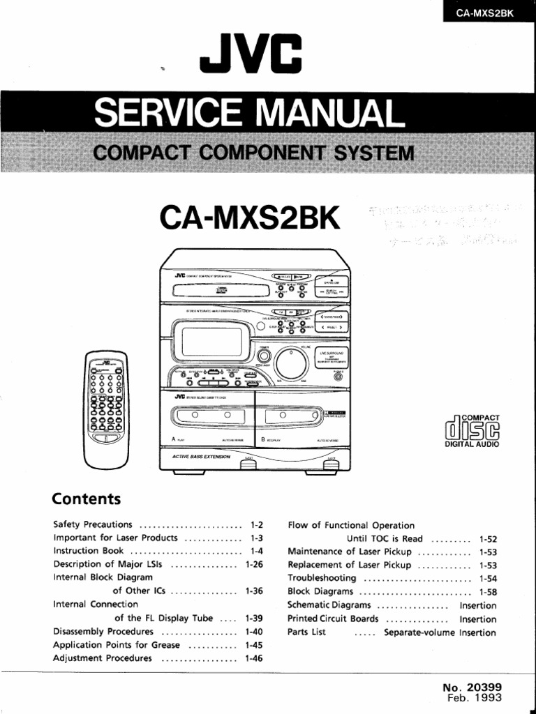 JVC Ca-Mxs 2 BK Hi-Fi PDF | PDF