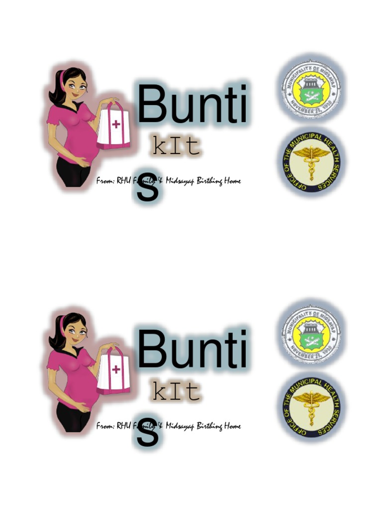 Buntis Kit from RHU & Midsayap Birthing Home | PDF | Wellness ...