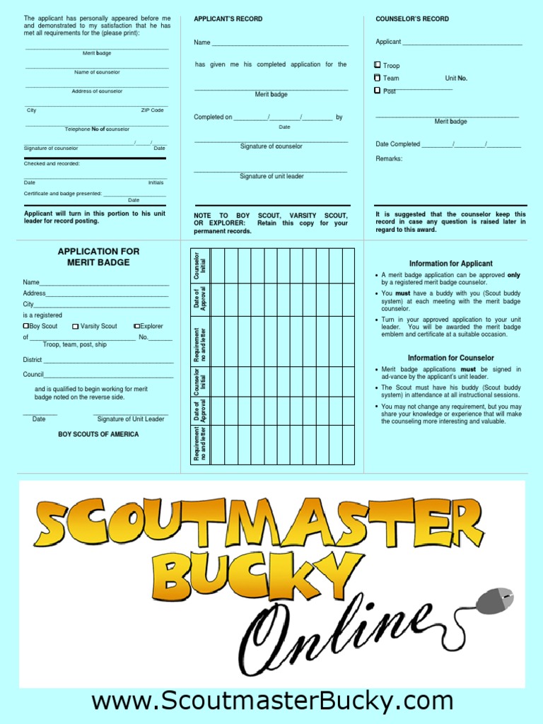 Blue Card | PDF | Scouting | Scouting And Guiding