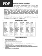 Verbos e Indicadores para Evaluar