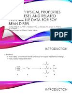 Thermophysical Properties of Biodiesel Systems