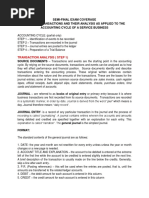 Semi-Final Exam Coverage Business Transactions and Their Analysis As Applied To The Accounting Cycle of A Service Business