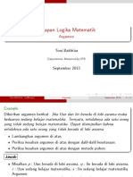 Artikel - Terapan Logika Matematik Argumen