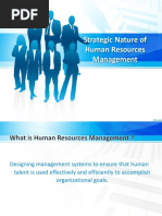 Strategic Human Resources Management