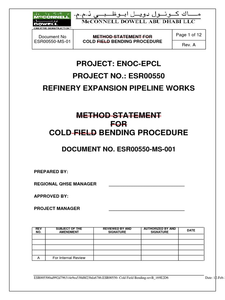 ESR00550 Cold Field BendingrevB PDF Personal Protective