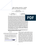 Music Sight-Reading Expertise, Visually Disrupted Score and Eye Movements