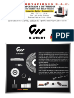 Carta de Discos Catalogo Wendt - Jaf Importaciones Sac PDF