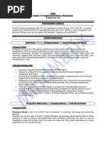 SAP HR Sample Resume 1