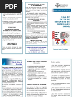 Identificar Los 16 Puntos Del Msds | PDF | Primeros auxilios | Información