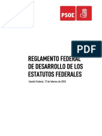 Nuevo Reglamento Del PSOE