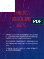 Proyecto de Religion Grado Noveno