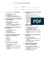 Examen Montacargas Seguridad