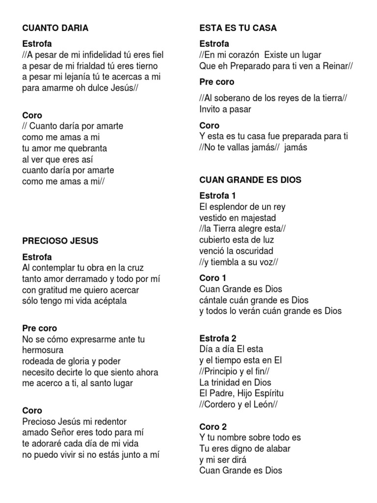 Letras y Coros de Adoración | PDF | Cristo (título) | eucaristía