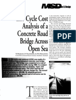 Life-Cycle: Cost Concrete Road Bridge Across
