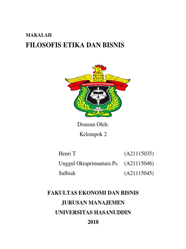 Filosofis Etika Dan Bisnis (Kelompok 2) | PDF