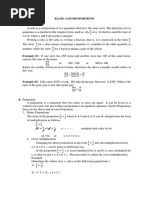 Ratio and Proportions