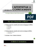 EBD - Como Interpretar A Bíblia Corretamente