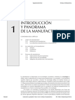 Introducción a la manufactura y sus procesos