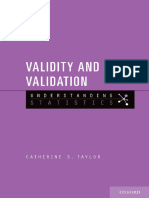 (Catherine S. Taylor) Validity and Validation