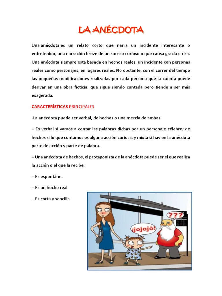 La Anécdota Cuentos Ocio