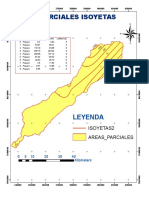Areas Parciales Isoyetas: Leyenda