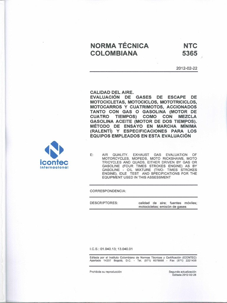 NTC 5365 2012 PDF | PDF