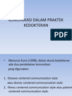 Komunikasi Dalam Praktek Kedokteran