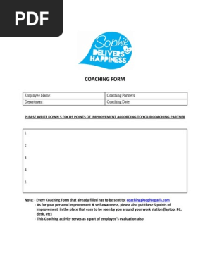 Coaching Form