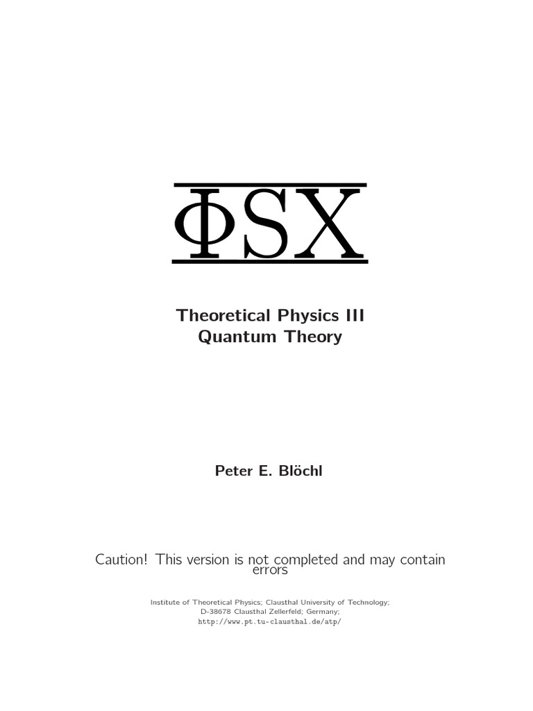 Qm Pdf Quantum Mechanics Waves