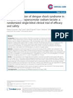 Early Resuscitation of Dengue Shock Syndrome in Children With Hyperosmolar Sodium-Lactate: A Randomized Single-Blind Clinical Trial of Efficacy and Safety