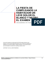 La Fiesta de Cumpleaños La Habitación Un Leve Dolor El Blanco y Negro El Examen.pdf