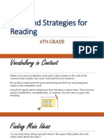 Skills and Strategies For Reading