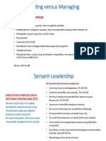 Leading Versus Managing & Servant Leadership ICA