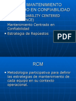 RCM - Mantenimiento Centrado en Confiabilidad